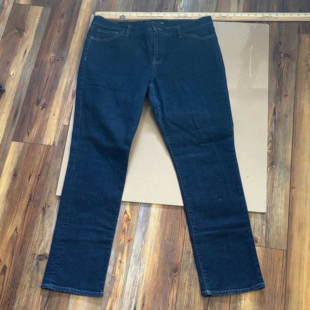 Lauren Ralph Lauren Women's Dark Blue Modern Straight Leg Jeans Sz 14